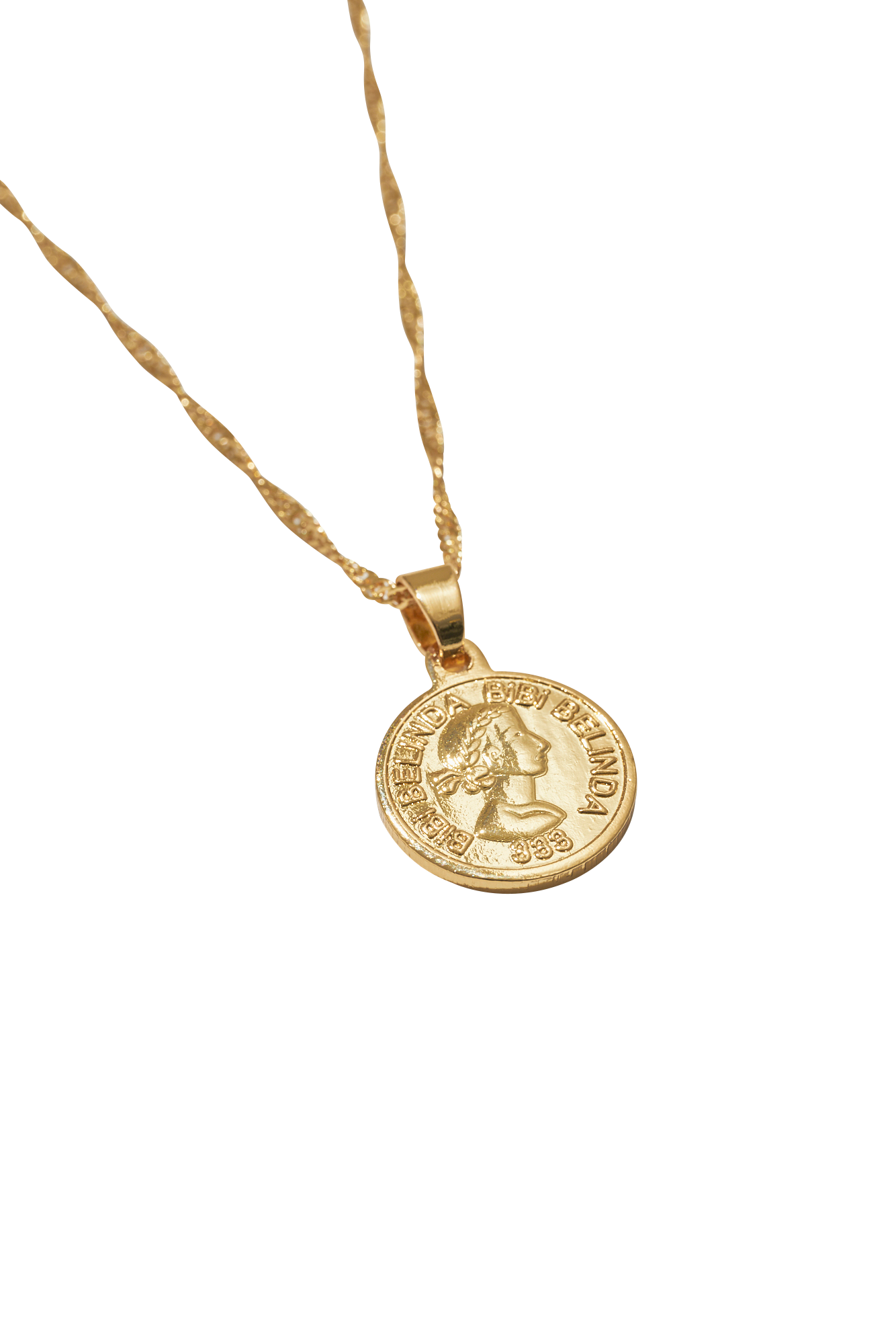 GOLD BELINDA COIN NECKLACE