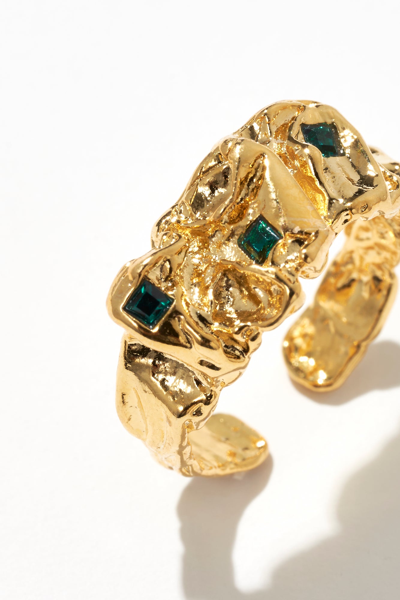 THE BRANCHES EMERALD RING GOLD