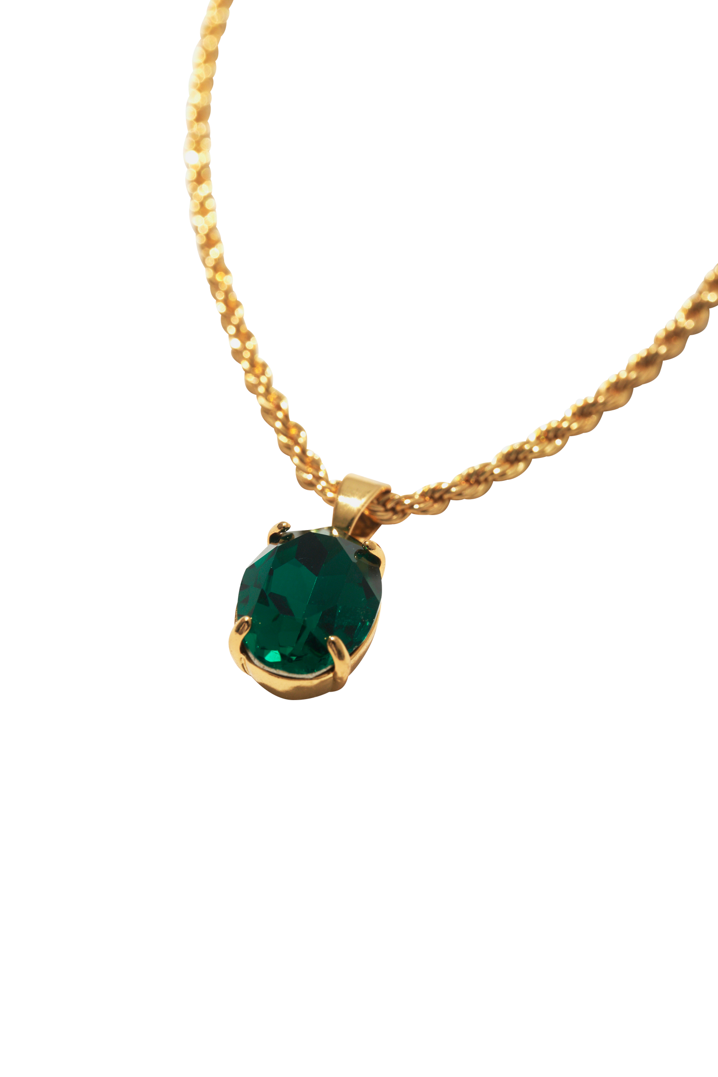 SWAROVSKI STONE NECKLACE GREEN