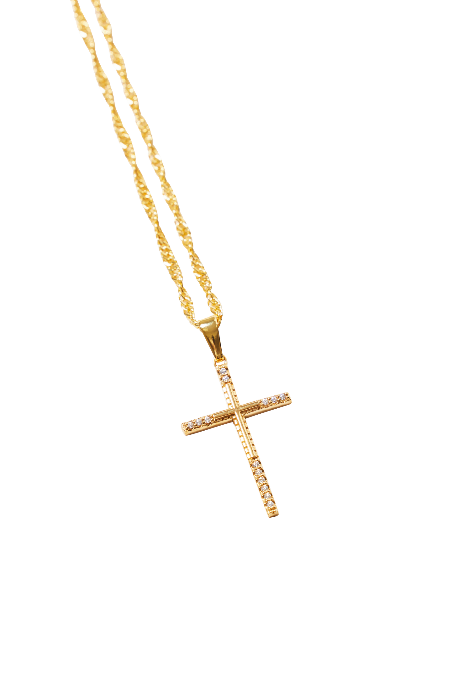 PENDANT CROSS NECKLACE CRYSTAL