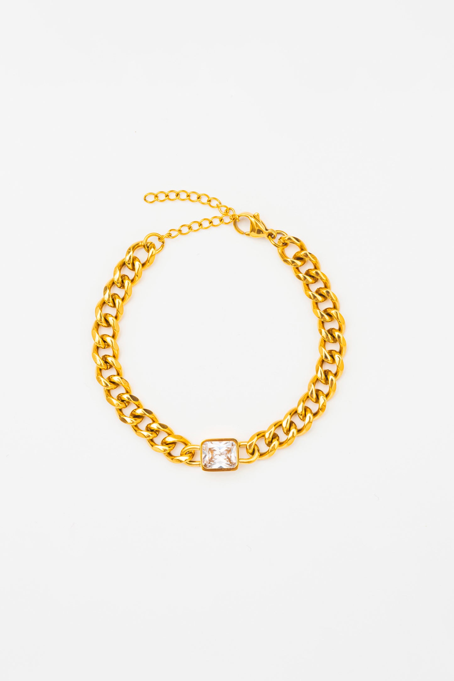 THE STONE CURB LINK BRACELET CRYSTAL