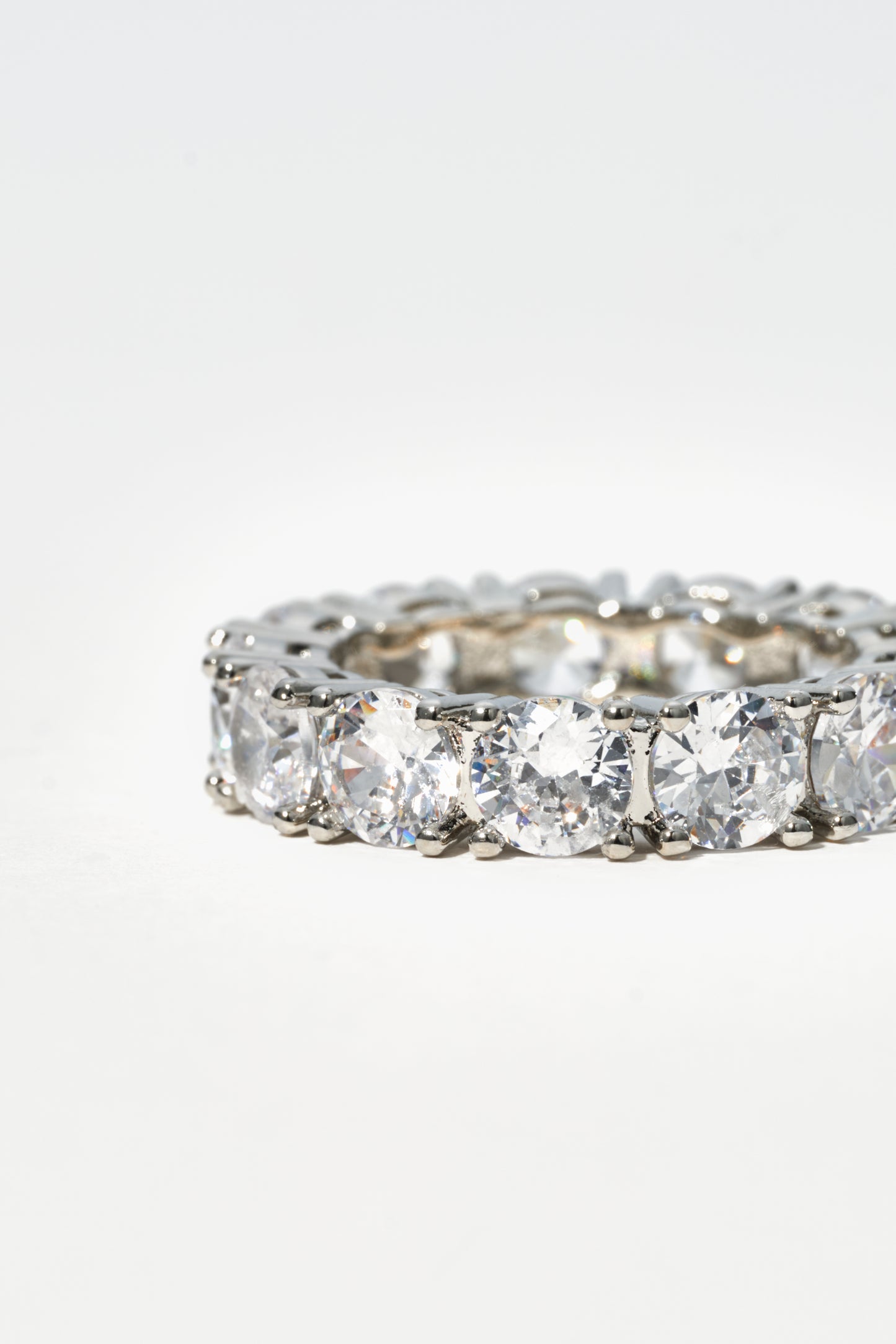 PRINCESS CUT CRYSTAL RING
