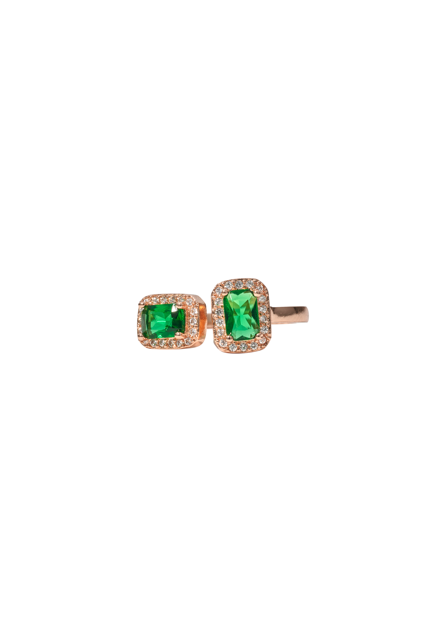 THE SPLIT EMERALD RING