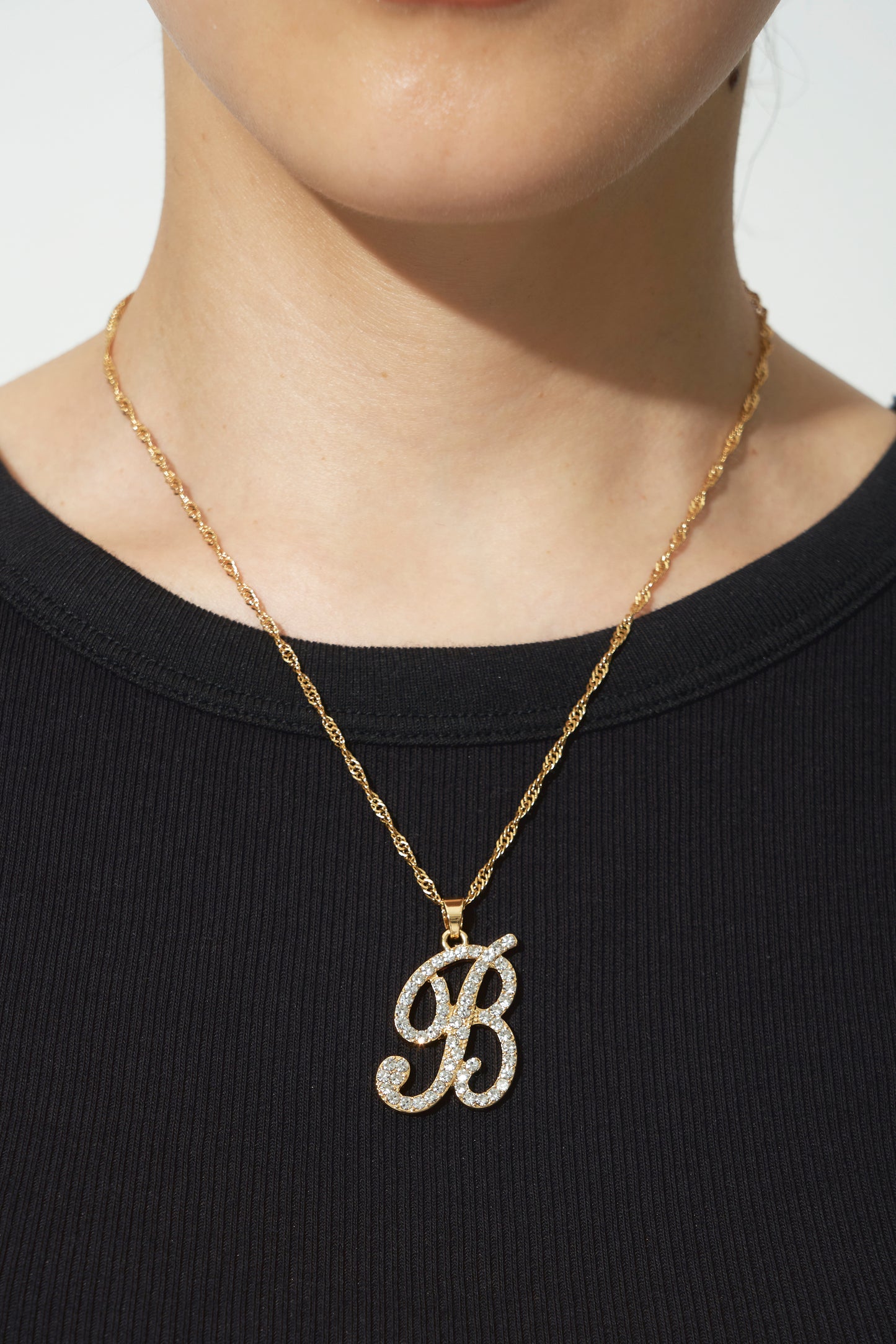 ICY “B”NECKLACE