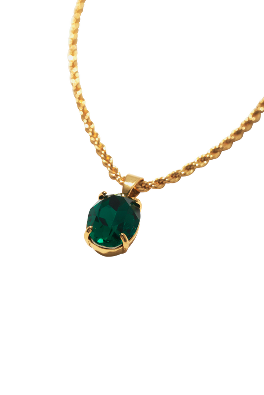 SWAROVSKI STONE NECKLACE GREEN