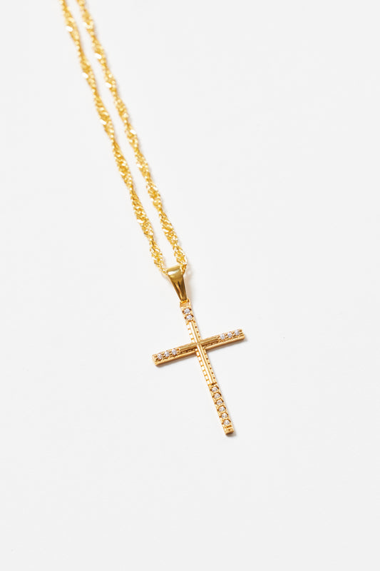 PENDANT CROSS NECKLACE CRYSTAL