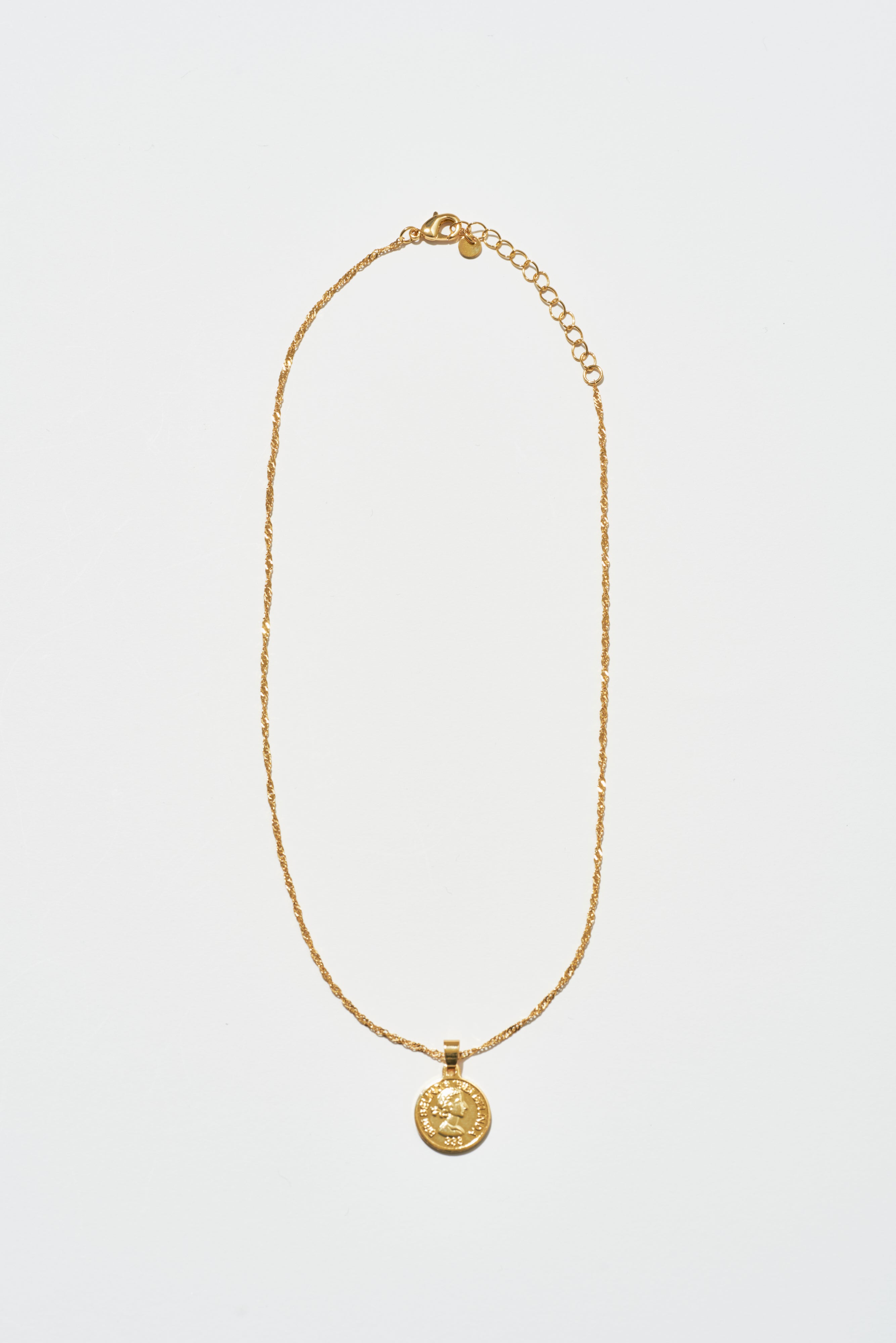 GOLD BELINDA COIN NECKLACE